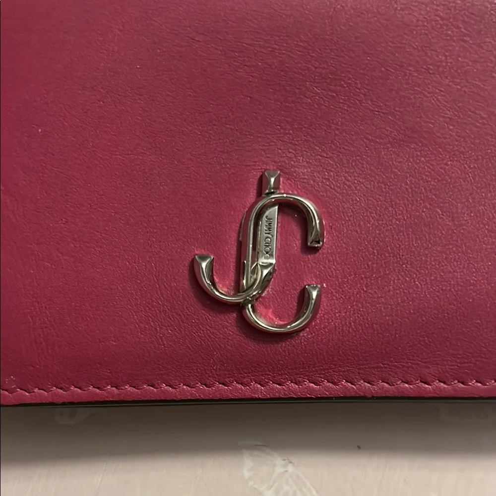 Jimmy Choo Pink Leather Wallet - Picture 2 of 11